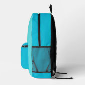 Minimalistischer pastellblauer Rucksack mit indivi (Rechts)