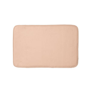 Minimalistischer pastellfarbener Pfirsichpfirsich  Badematte