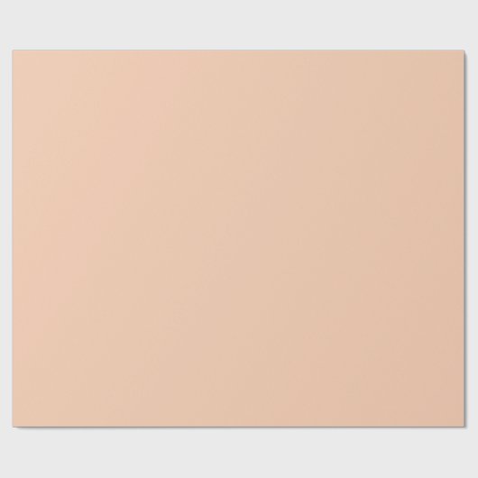 Minimalistischer pastellfarbener Pfirsichpfirsichp Geschenkpapier (Flach)