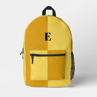 Minimalistischer Pastellgelber Rucksack mit indivi