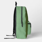 Minimalistischer Pastellgrüner Rucksack mit indivi (Links)