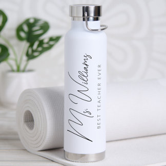 Minimalistischer Personalisiert bester Lehrer je Trinkflasche