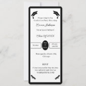 Minimalistischer Personalisierter Abschluss aus Sc Einladung (Vorderseite)