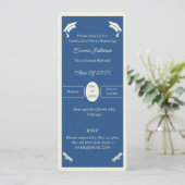 Minimalistischer Personalisierter Abschluss in Bei Einladung (Stehend Vorderseite)