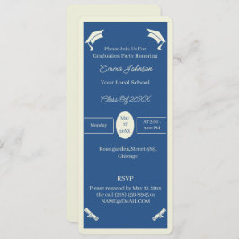 Minimalistischer Personalisierter Abschluss in Bei Einladung