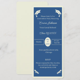 Minimalistischer Personalisierter Abschluss in Bei Einladung