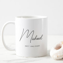 Minimalistischer Personalisierter bester Vater je