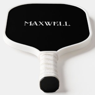 Minimalistischer Personalisierter Familienname Pic Pickleball Schläger