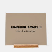 Minimalistischer, personalisierter, kundenspezifis acrylschild (Vorderseite)