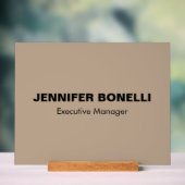 Minimalistischer, personalisierter, kundenspezifis acrylschild (Neutral)