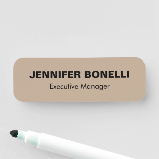 Minimalistischer, personalisierter, kundenspezifis namensschild (Beispiel)