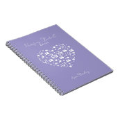 Minimalistischer personalisierter Lavender-Notizbl Notizblock (Rechte Seite)