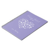 Minimalistischer personalisierter Lavender-Notizbl Notizblock (Linke Seite)