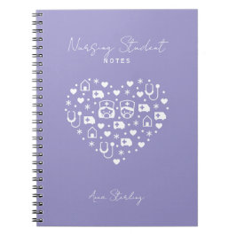 Minimalistischer personalisierter Lavender-Notizbl Notizblock