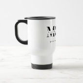 Minimalistischer personalisierter Mutternamensbech Reisebecher (Links)