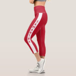 Minimalistischer Personalisierter Name Capri Leggings<br><div class="desc">Dieses Design kann personalisiert werden, indem Sie die Option Anpassen auswählen, um Text hinzuzufügen oder andere Änderungen vorzunehmen. Wenn dieses Produkt die Möglichkeit hat, das Design auf einen anderen Gegenstand zu übertragen, stellen Sie bitte sicher, dass das Design bei Bedarf angepasst wird. Kontaktieren Sie mich unter colorflowcreations@gmail.com , wenn Sie...</div>
