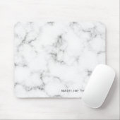 Minimalistischer Personalisierter Name Marmor Mousepad (Mit Mouse)
