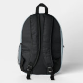 Minimalistischer personalisierter Rucksack in Past (Rückseite)