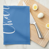 Minimalistischer Personalisierter Skriptname | Fra Geschirrtuch (Viertel Falte)