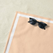 Minimalistischer, personalisierter Von der Sonne g Strandtuch (Beispiel)