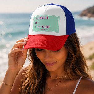 Minimalistischer, personalisierter 'Von der Sonne  Truckerkappe