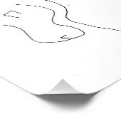 Minimalistischer Pferdedruck Fotodruck (Ecke)