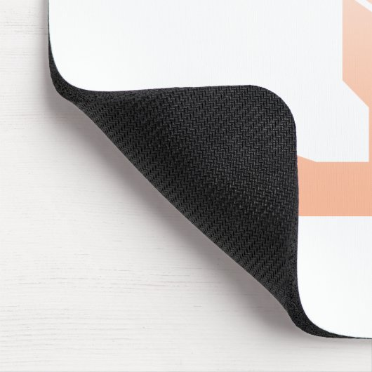 Minimalistischer Pfirsich-SteigungFox Mousepad (Ecke)