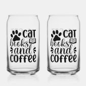 Minimalistischer Pfotenabdruck & Buch Grafik-Zitat Dosenglas (Vorderseite)