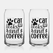 Minimalistischer Pfotenabdruck & Buch Grafik-Zitat Dosenglas (Rückseite)