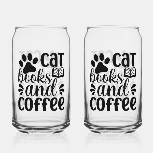 Minimalistischer Pfotenabdruck & Buch Grafik-Zitat Dosenglas (Rückseite)