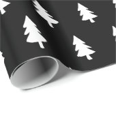 Minimalistischer PINE-BAUM-CHRISTMAS CUSTOM Geschenkpapier (Rolleneckpunkt)