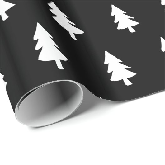Minimalistischer PINE-BAUM-CHRISTMAS CUSTOM Geschenkpapier (Rolleneckpunkt)