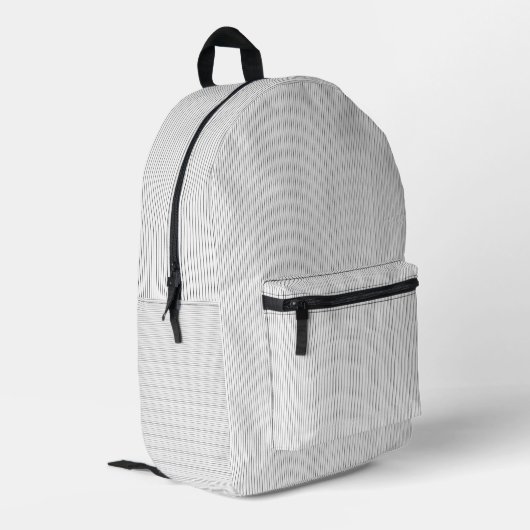 Minimalistischer Pinstripe Modern Rucksack (Rückseitige Ecke links)