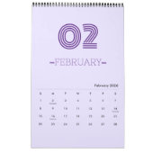 Minimalistischer Planungskalender Kalender (Feb 2026)