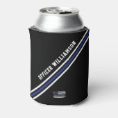 Minimalistischer Polizeibeamter für Thin Blue Line Dosenkühler (Kanne Rückseite)