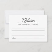 Minimalistischer Polterabend-Eheratenkarte RSVP Karte (Vorderseite)