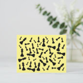 Minimalistischer Pop Art King Schach Postkarte (Stehend Vorderseite)