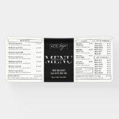 Minimalistischer Pop Up Shop Restaurant Menü Banner (Horizontal)