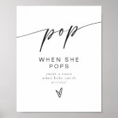 Minimalistischer Pop, wenn sie Pop Champagne Gefal Poster (Vorne)