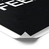Minimalistischer Poster Dark Humor Tech - Gefühle  (Ecke)