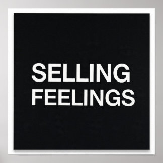 Minimalistischer Poster Dark Humor Tech - Gefühle 