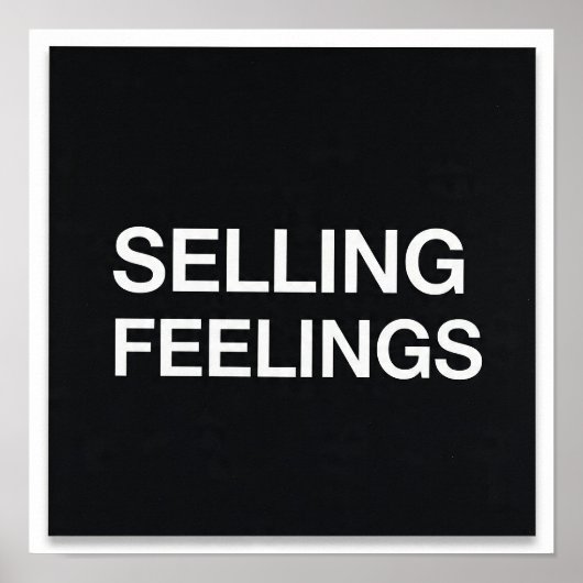 Minimalistischer Poster Dark Humor Tech - Gefühle  (Vorne)