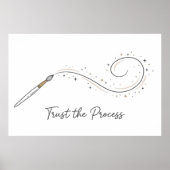 Minimalistischer Poster 'Vertraue dem Prozess' (Vorne)