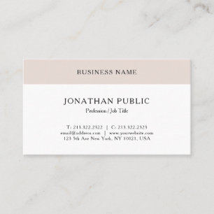 Minimalistischer professioneller eleganter klassis visitenkarte