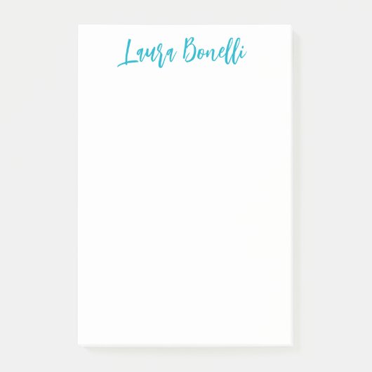 Minimalistischer professioneller Handgeschriebener Post-it Klebezettel (Vorderseite)