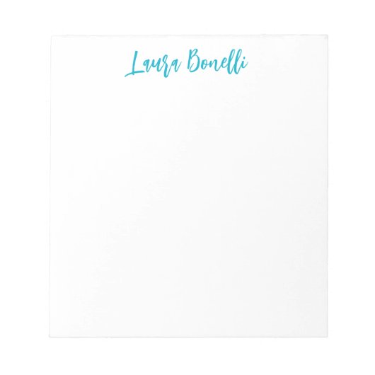 Minimalistischer professioneller handschriftlicher notizblock (Vorderseite)