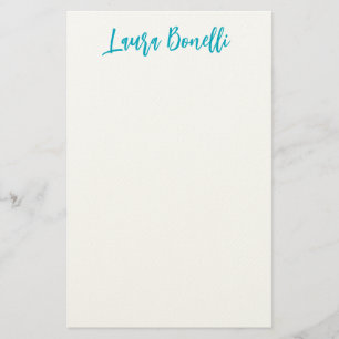 Minimalistischer professioneller Handwritten Plain Briefpapier