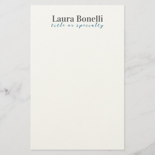 Minimalistischer professioneller moderner einfache briefpapier (Vorderseite)
