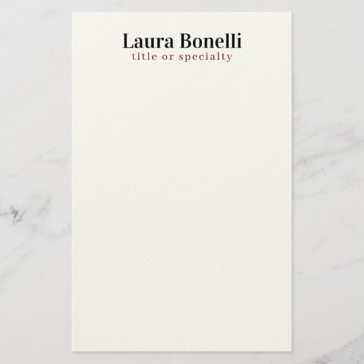 Minimalistischer professioneller moderner einfache briefpapier (Vorderseite)