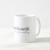 Minimalistischer professioneller moderner einfache kaffeetasse (VorderseiteRechts)